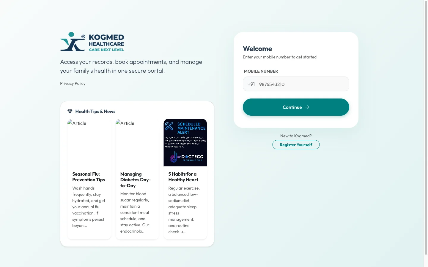Patient Portal Authentication